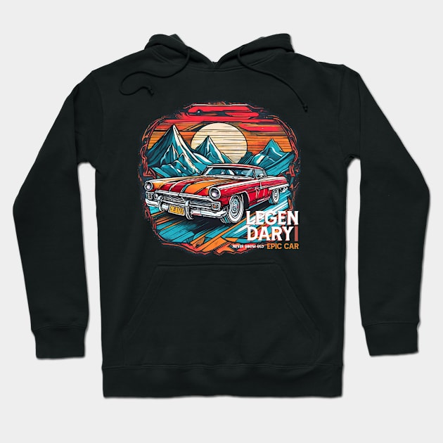 American classic car Hoodie by Tjhtt Autoarts